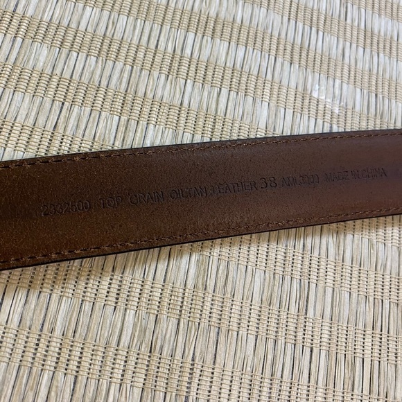 Danbury Brown Leather Golf Belt Taper Top Grain - 38 - Picture 7 of 9